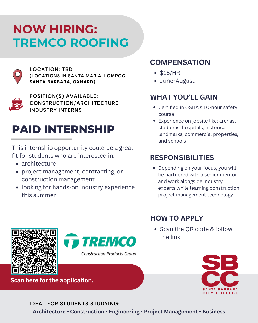 Tremco Internship